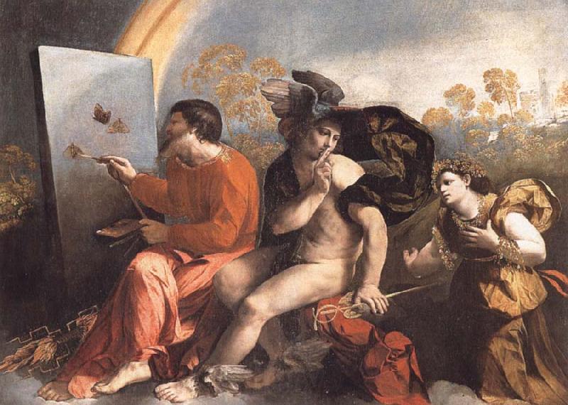Dosso Dossi Fupite Mercury and Virtus or Virgo France oil painting art